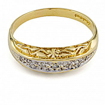 18ct gold Diamond 7 stone Ring size R